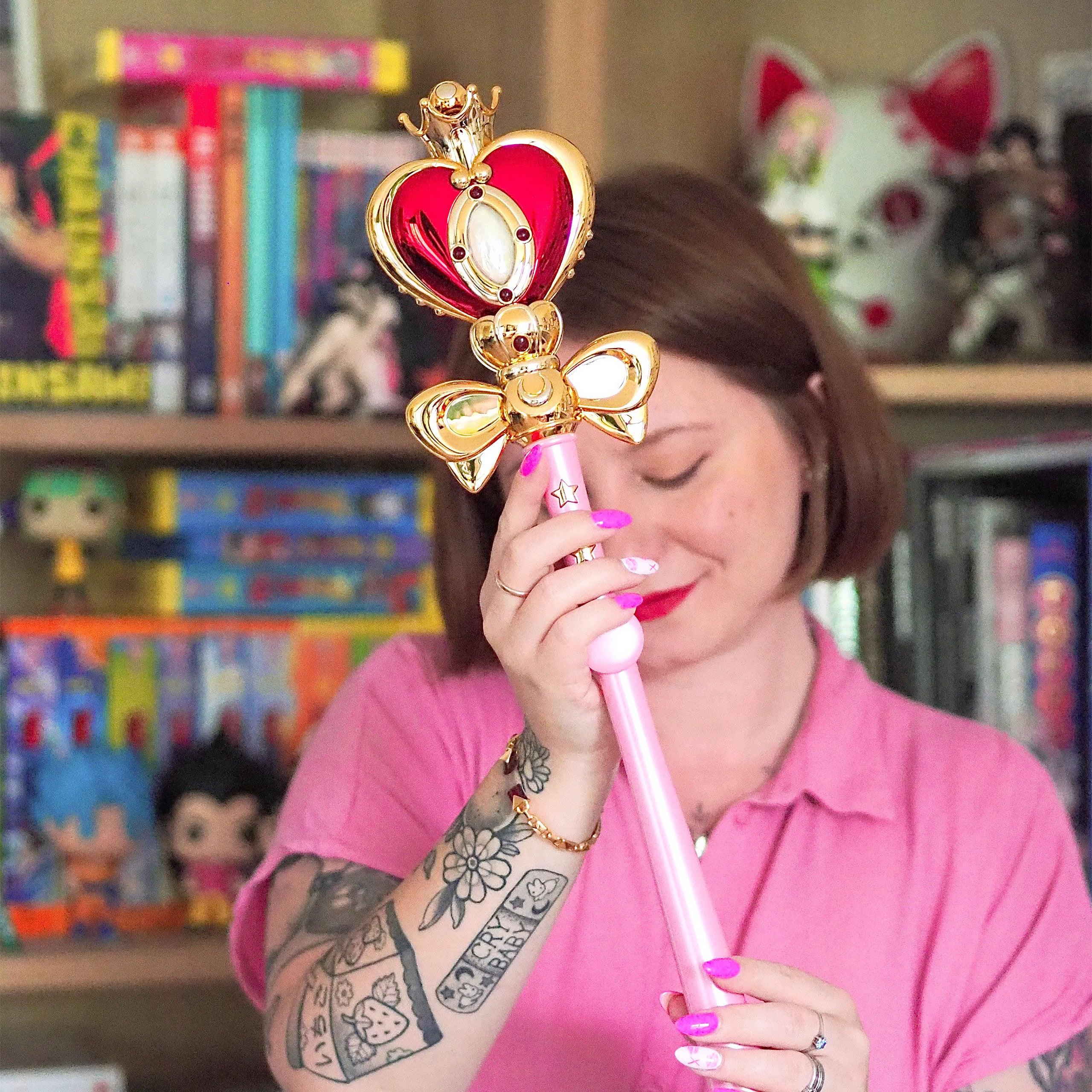 Zdjęcie produktu Sailor Moon - Kosmiczne Berło Księżycowych Serc Replika