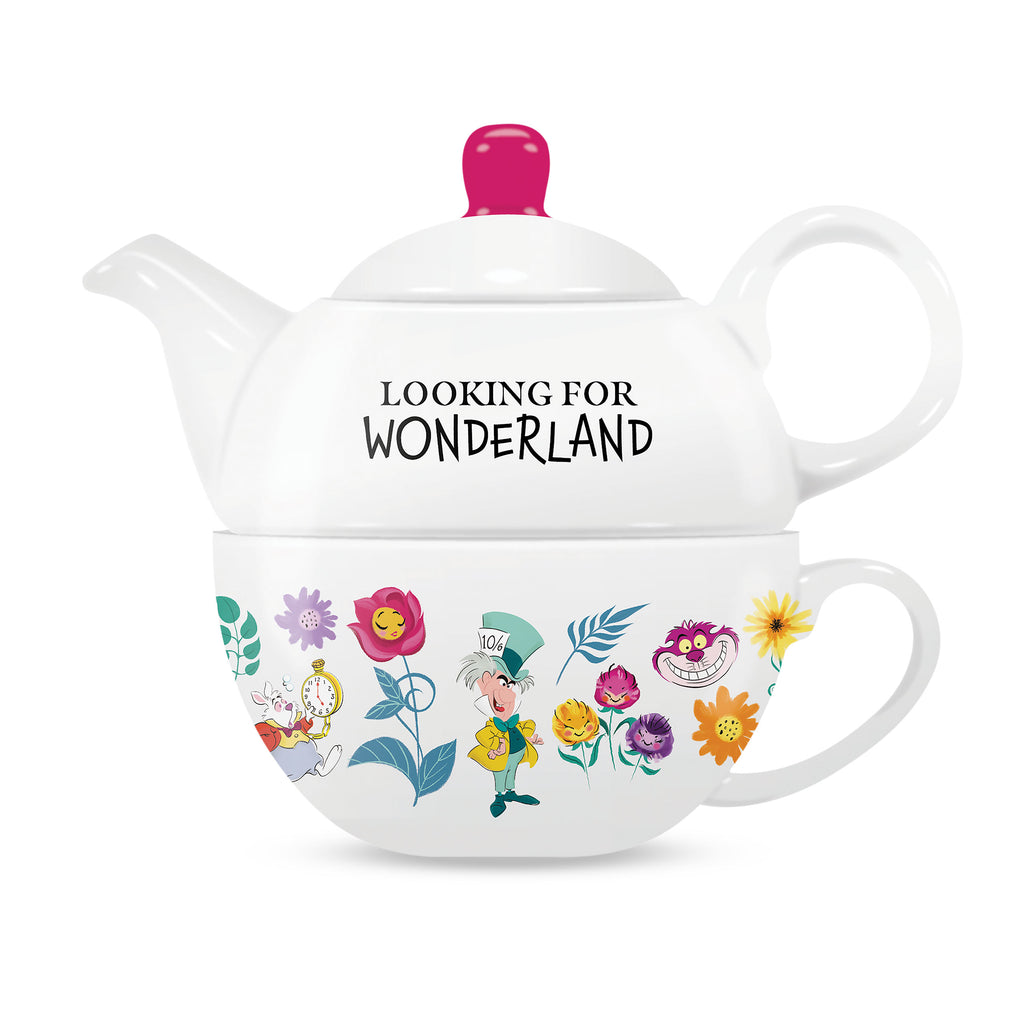 Zdjęcie produktu Alicja w Krainie Czarów - Looking For Wonderland Dzbanek do herbaty z filiżanką