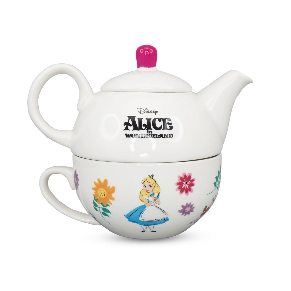 Zdjęcie produktu Alicja w Krainie Czarów - Looking For Wonderland Dzbanek do herbaty z filiżanką