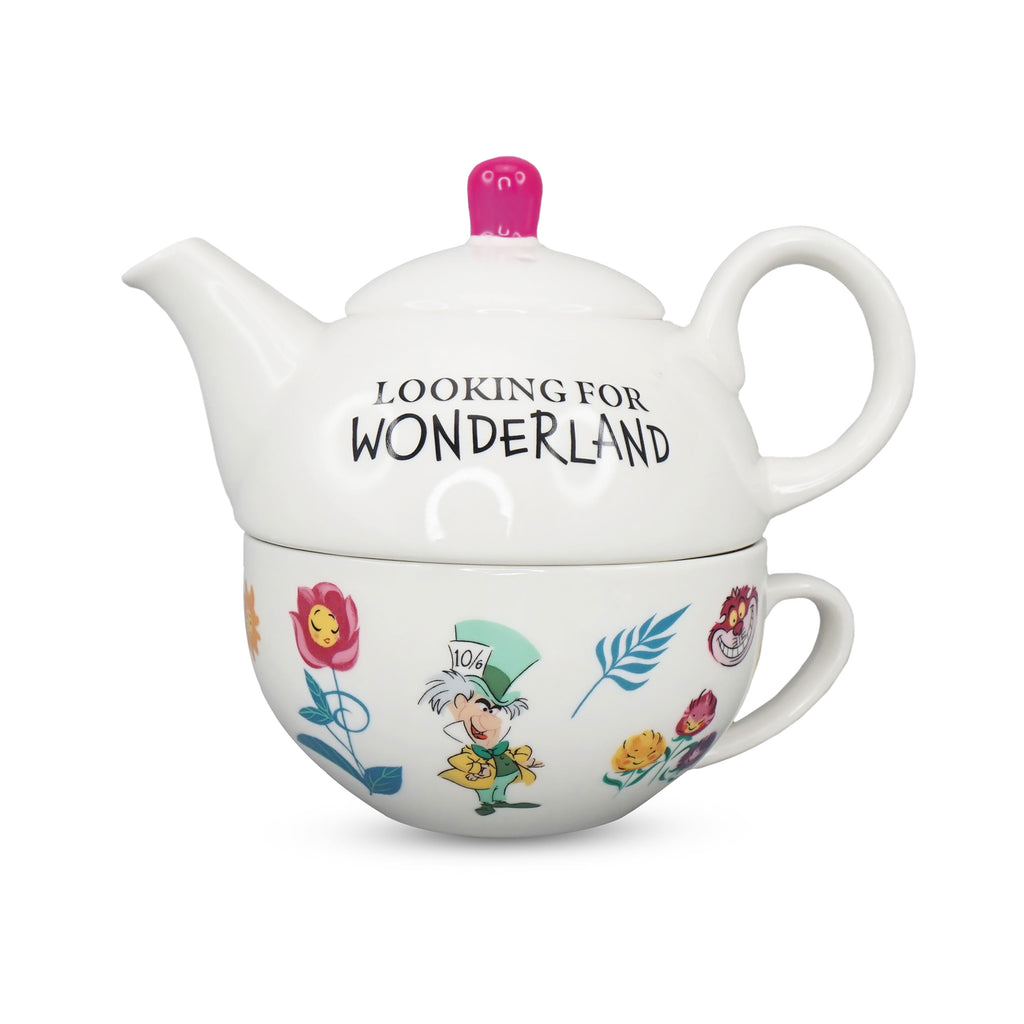 Zdjęcie produktu Alicja w Krainie Czarów - Looking For Wonderland Dzbanek do herbaty z filiżanką
