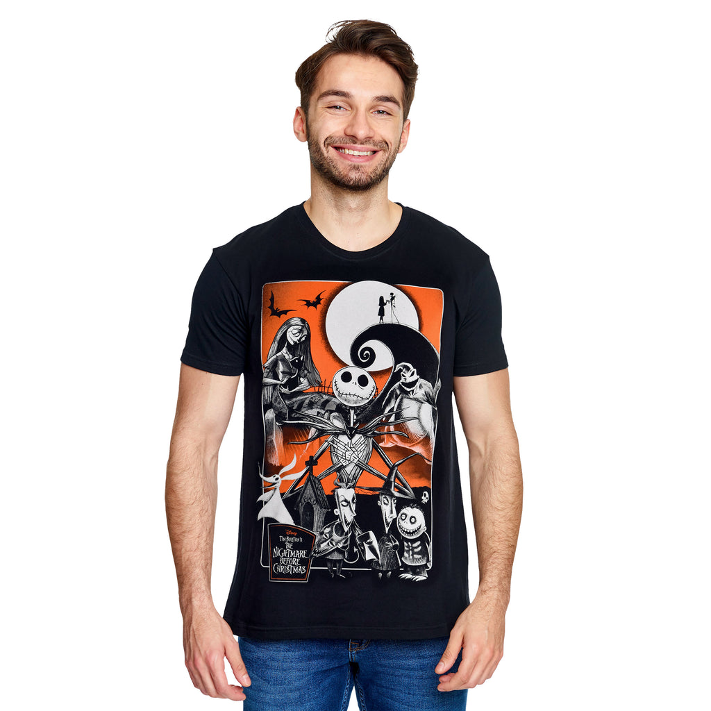 Zdjęcie produktu Nightmare Before Christmas - Orange Moon T-Shirt czarne