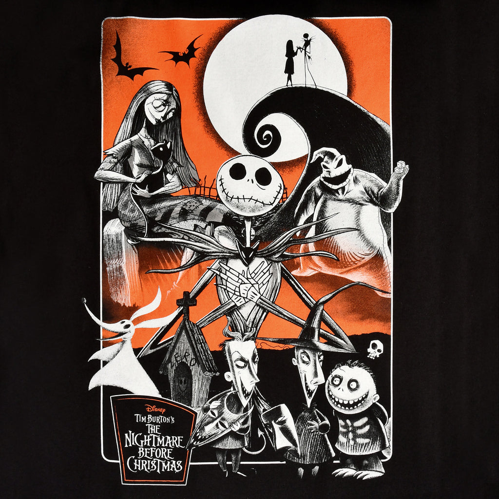 Zdjęcie produktu Nightmare Before Christmas - Orange Moon T-Shirt czarne