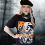 Zdjęcie produktu Nightmare Before Christmas - Orange Moon T-Shirt czarne