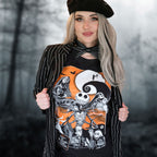 Zdjęcie produktu Nightmare Before Christmas - Orange Moon T-Shirt czarne