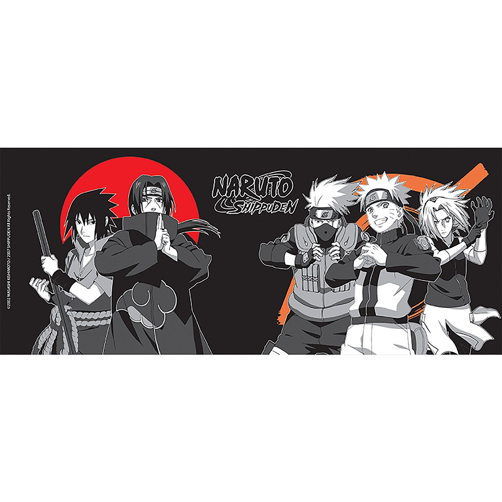 Zdjęcie produktu Naruto Shippuden - Czarna i biała grupa kubek