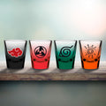 Zdjęcie produktu Naruto Shippuden - Zestaw kieliszków z symbolami