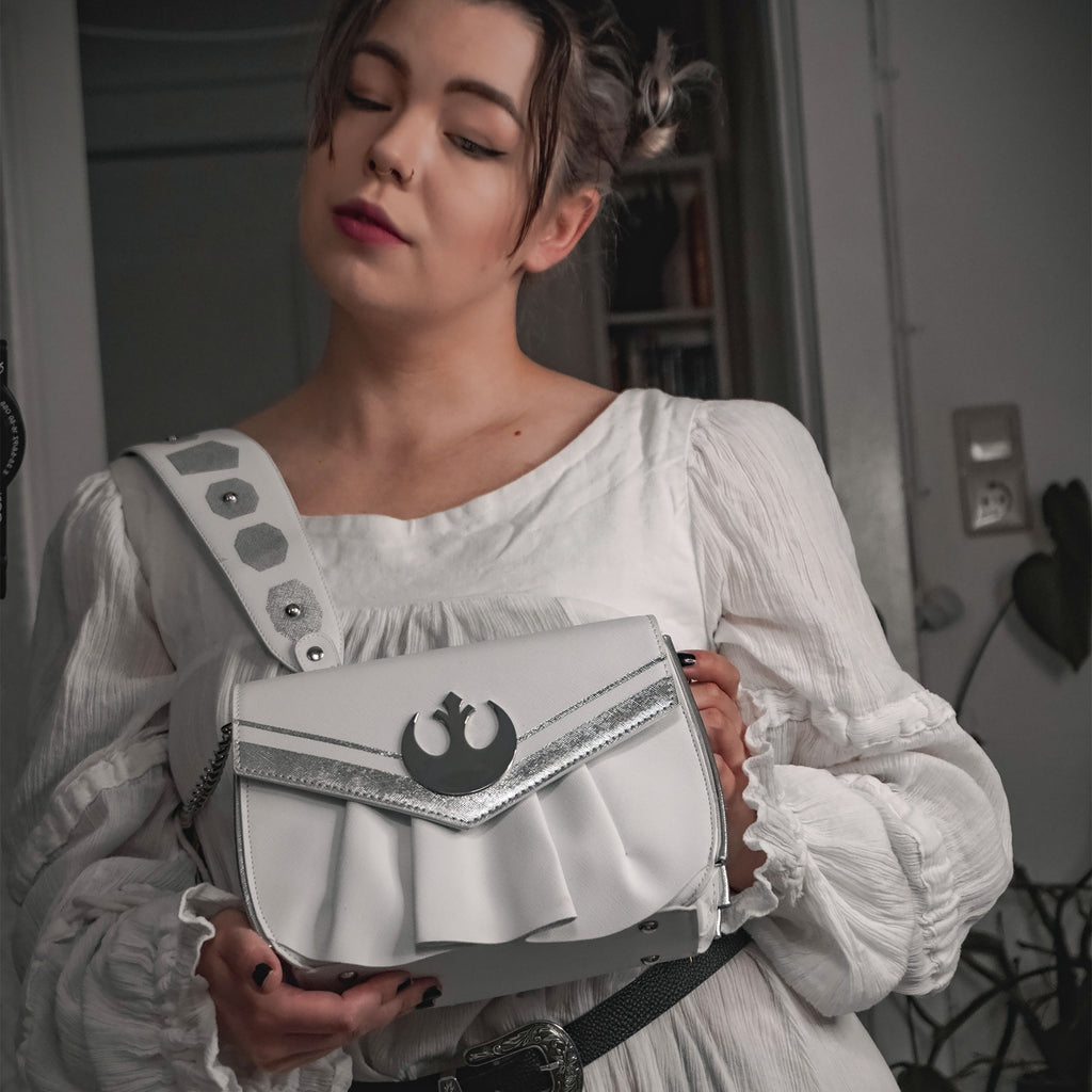 Zdjęcie produktu Biała torebka cosplay Leia - Star Wars