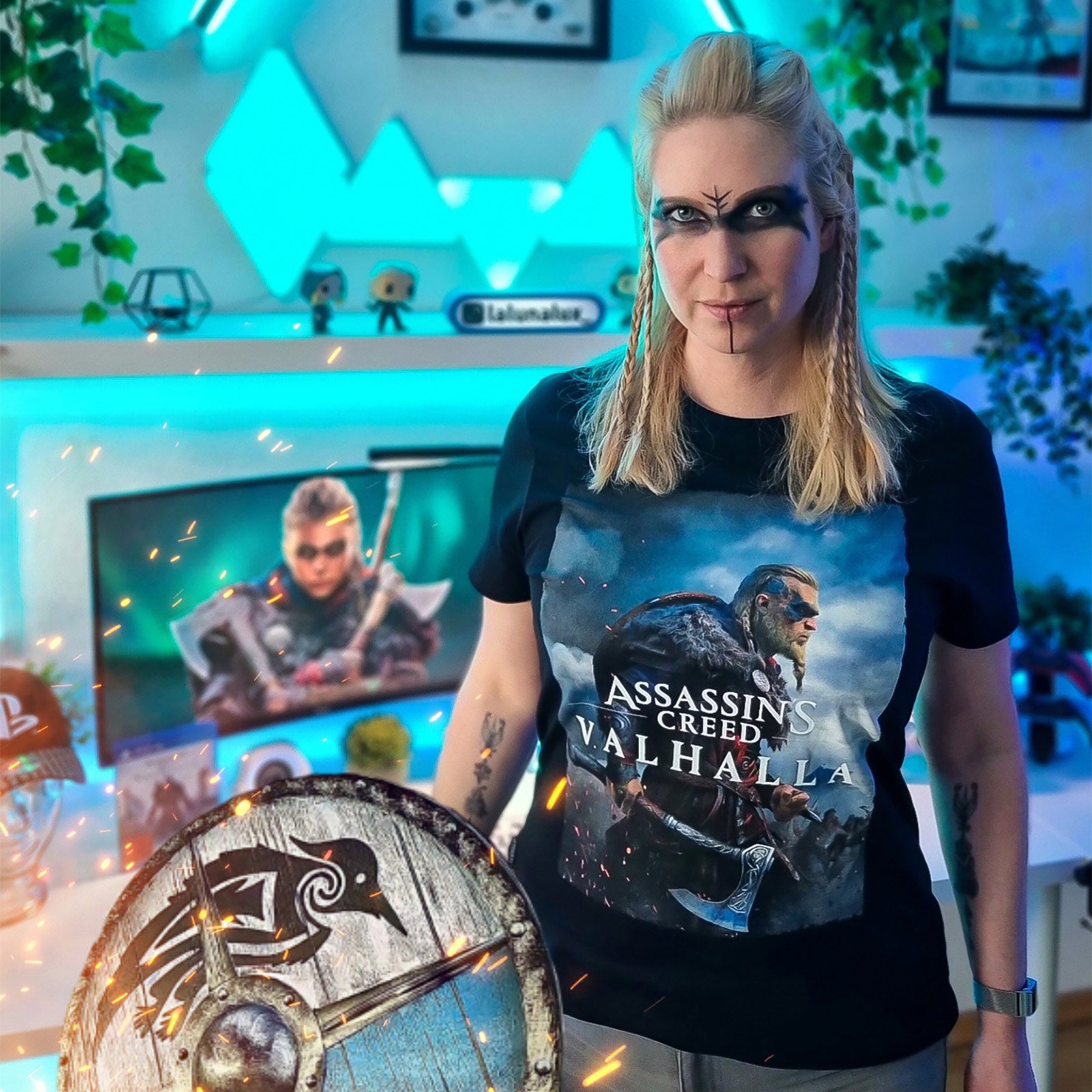 Zdjęcie produktu Eivor Valhalla T-Shirt czarne - Assassin's Creed