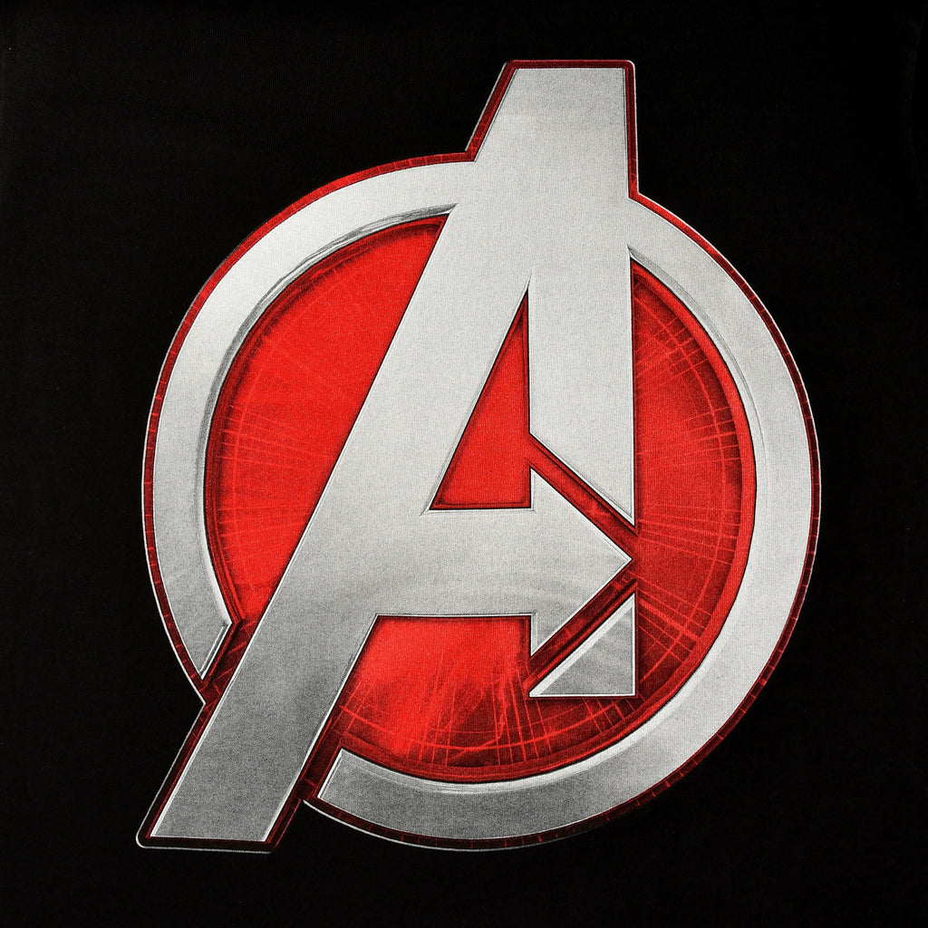 Product image Avengers - Silver Logo T-Shirt Black