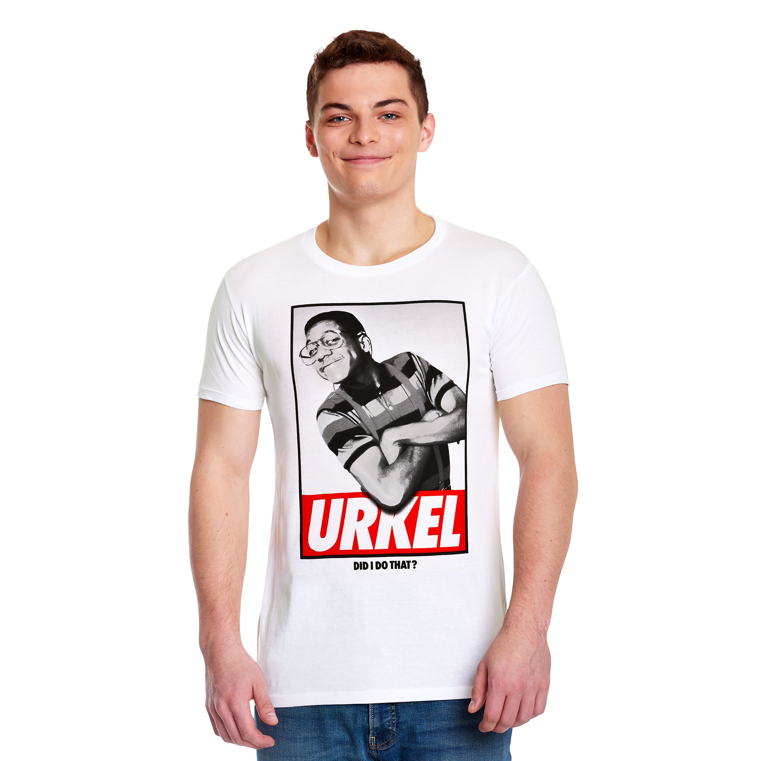 Zdjęcie produktu Wszyscy pod jednym dachem - Steve Urkel T-Shirt biały WB 100th
