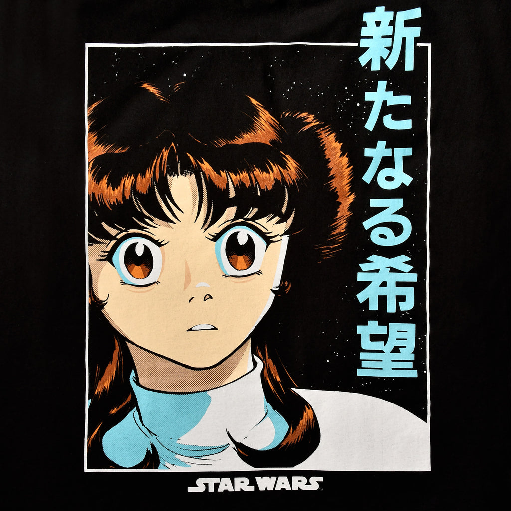 Zdjęcie produktu Star Wars - Manga Leia T-Shirt czarny