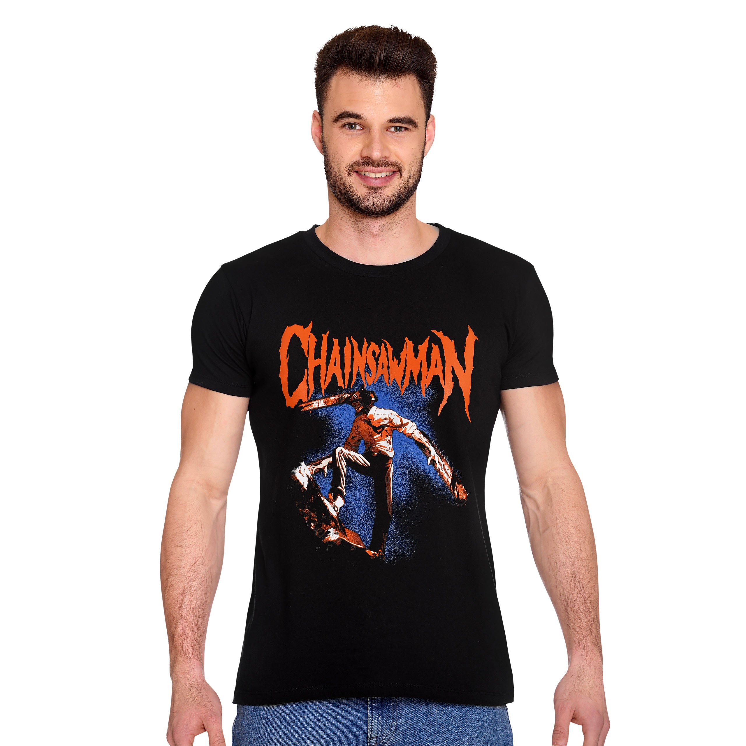 Zdjęcie produktu Chainsaw Man - Czerwona Logo Koszulka czarna