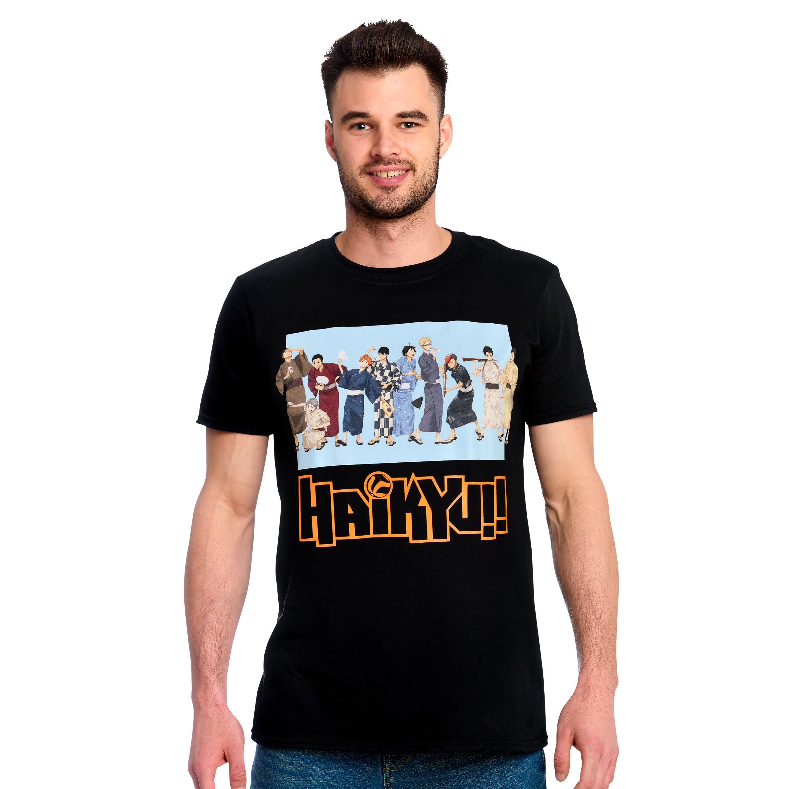 Product image Haikyu!! - Group in Yukata T-Shirt black