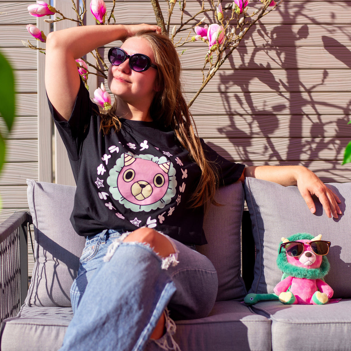 Zdjęcie produktu Spy x Family - Chimera Face Kanji T-Shirt czarne