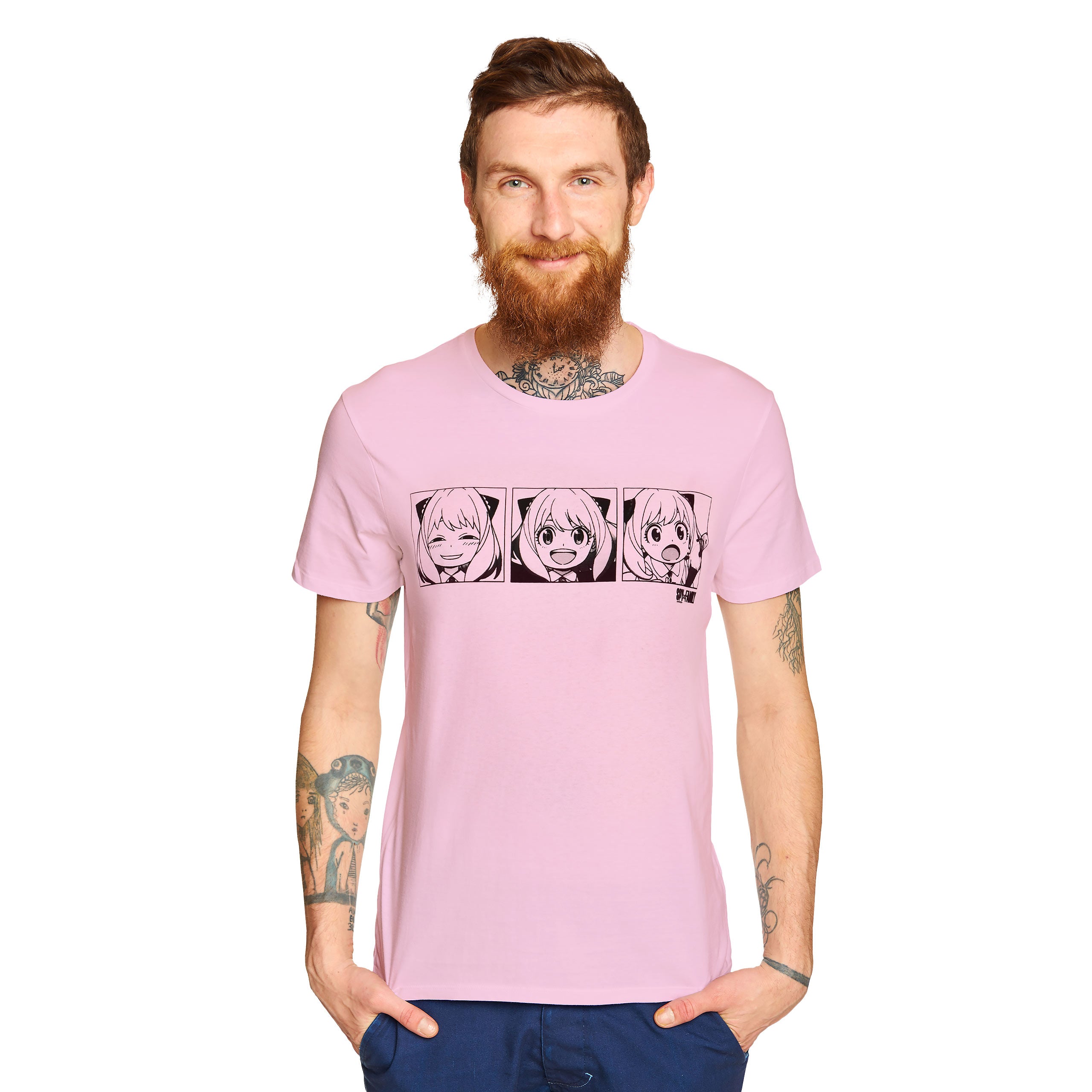 Zdjęcie produktu Spy x Family - Emocje Anyi T-Shirt różowe