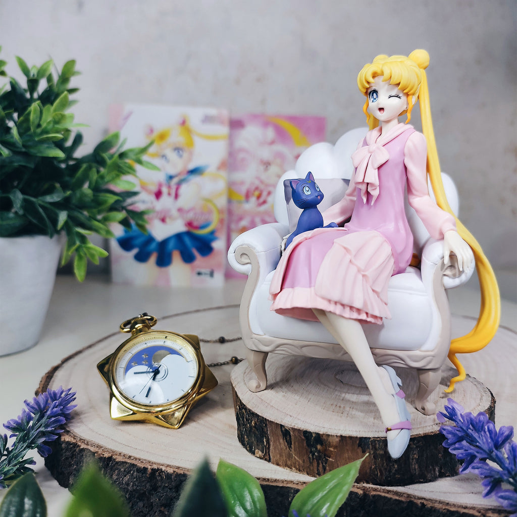 Zdjęcie produktu Sailor Moon Cosmos - Figurka Usagi i Luna Diorama