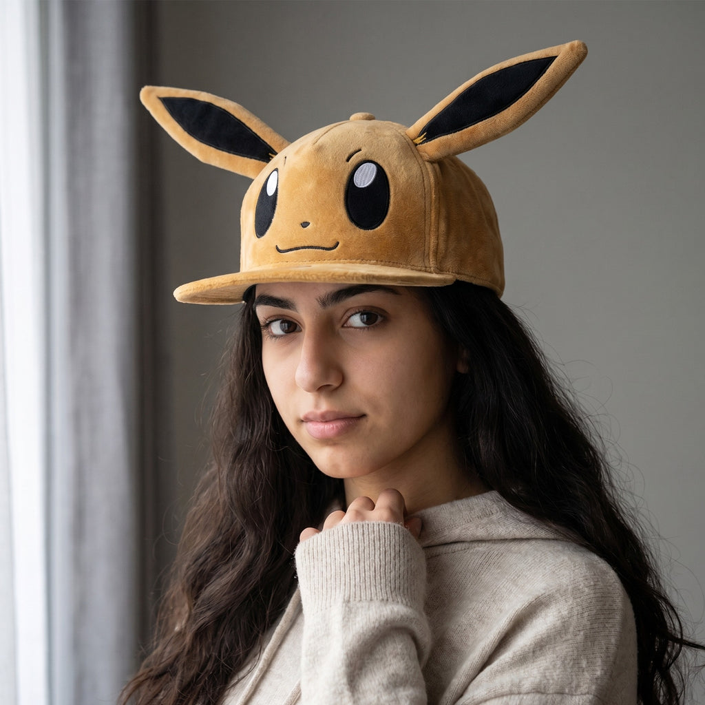 Zdjęcie produktu Pokemon - Pluszowa Snapback Czapka Evoli