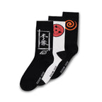 Zdjęcie produktu Naruto Shippuden - Skarpety Sasuke Symbol Zestaw 3 pary