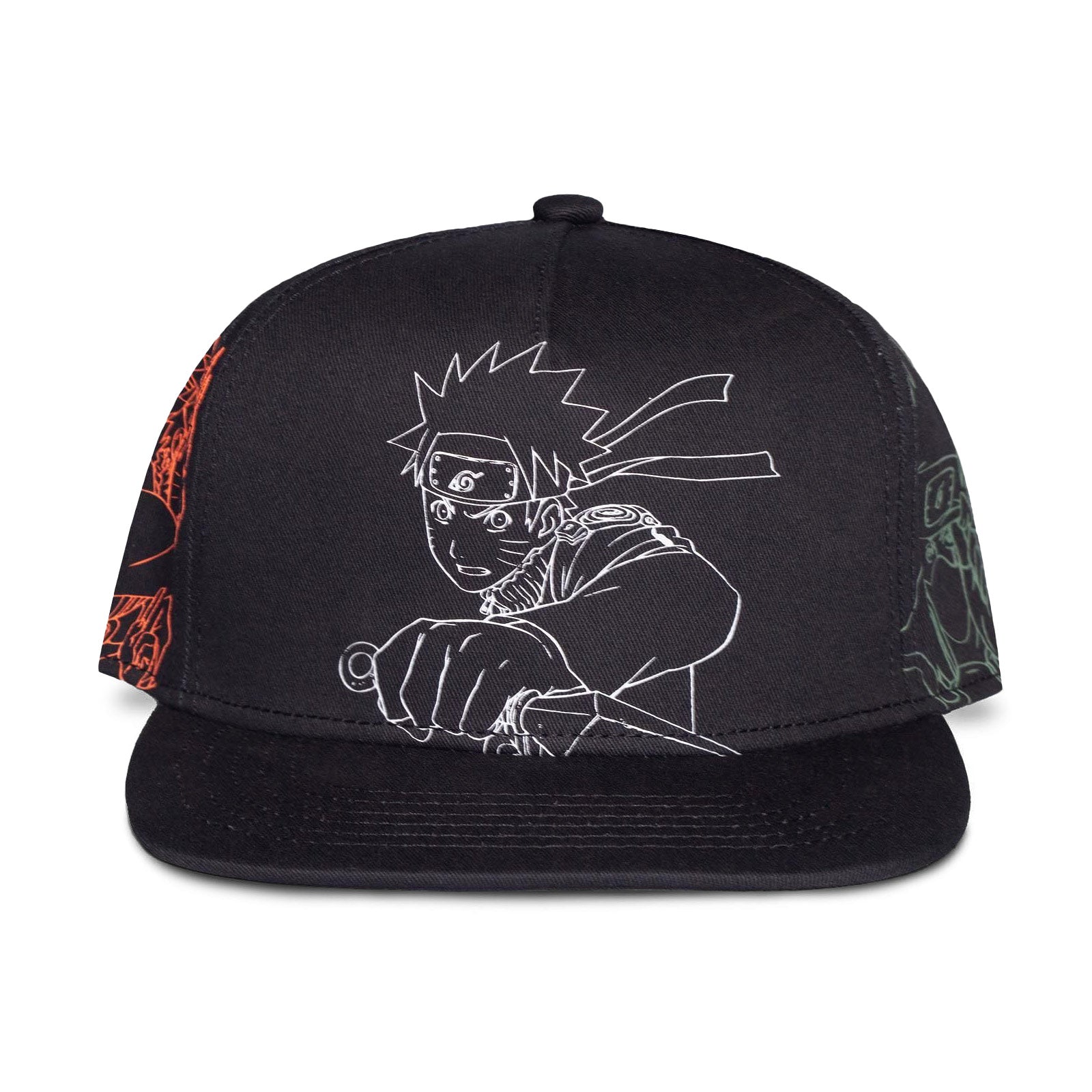 Zdjęcie produktu Naruto Shippuden - Czapka Snapback z konturami postaci