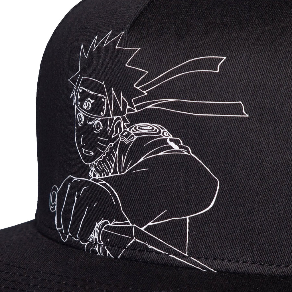 Zdjęcie produktu Naruto Shippuden - Czapka Snapback z konturami postaci