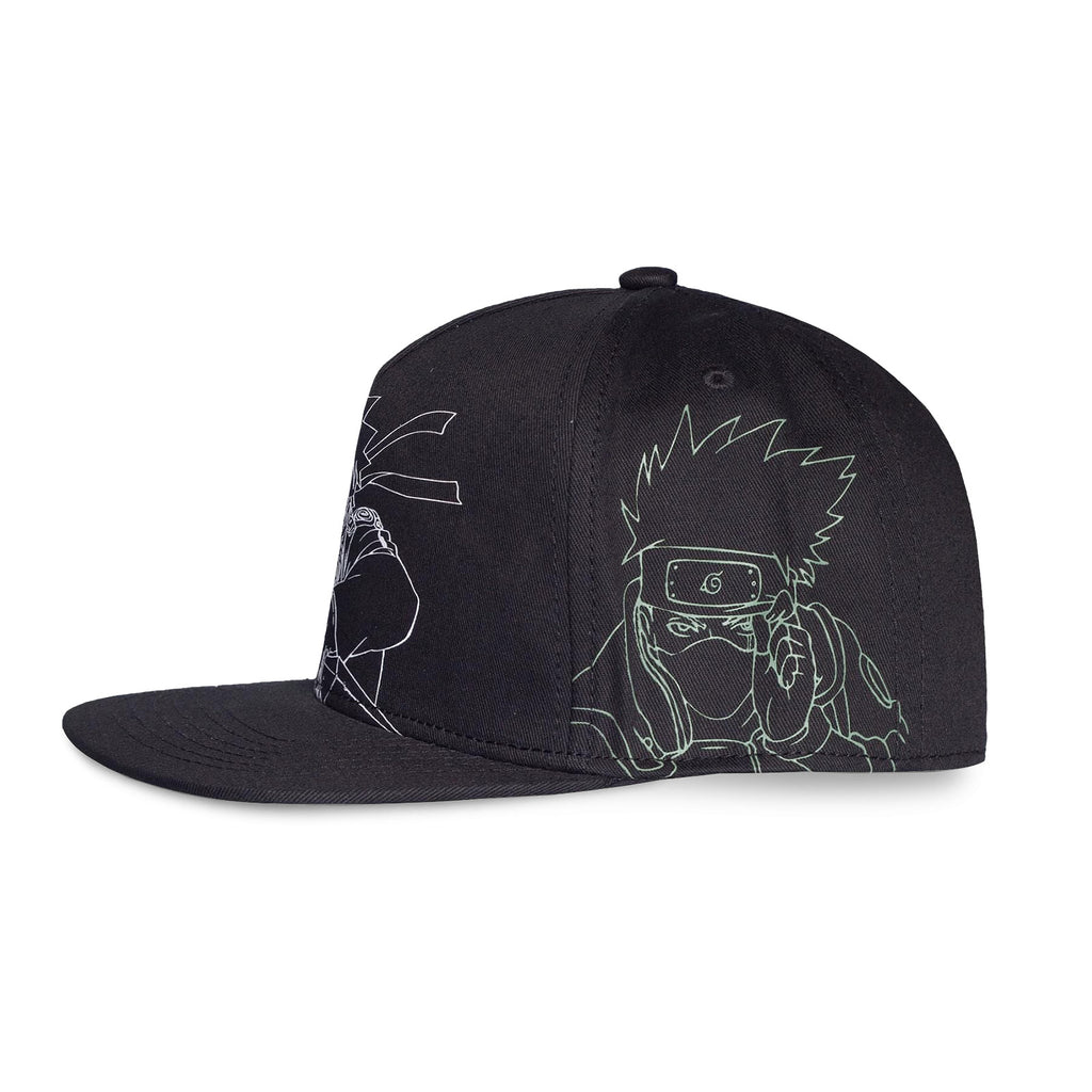Zdjęcie produktu Naruto Shippuden - Czapka Snapback z konturami postaci
