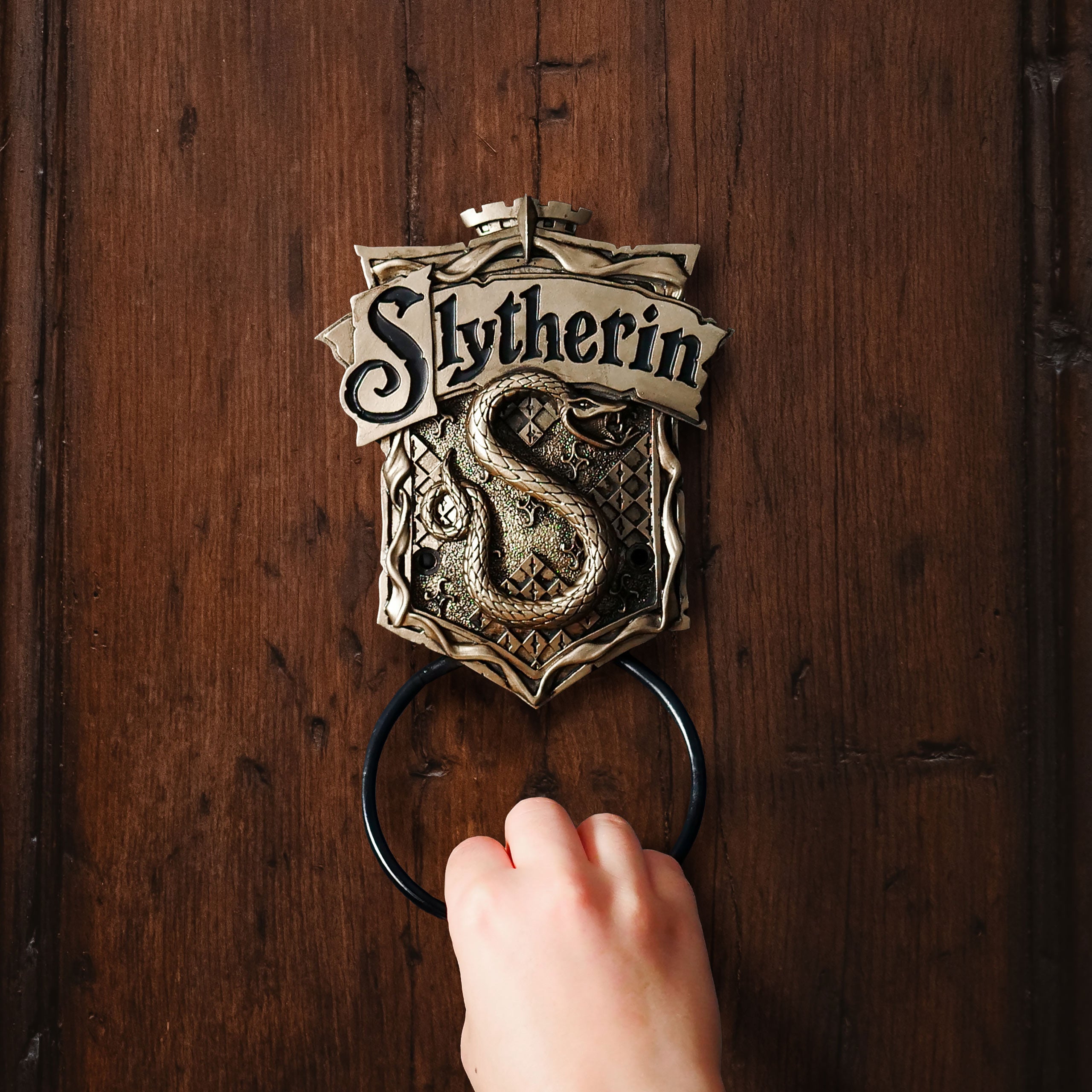 Zdjęcie produktu Harry Potter - Kołatka do drzwi z herbem Slytherinu