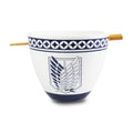 Product image Attack on Titan - Scout Symbol Ramen Bowl with Chopsticks