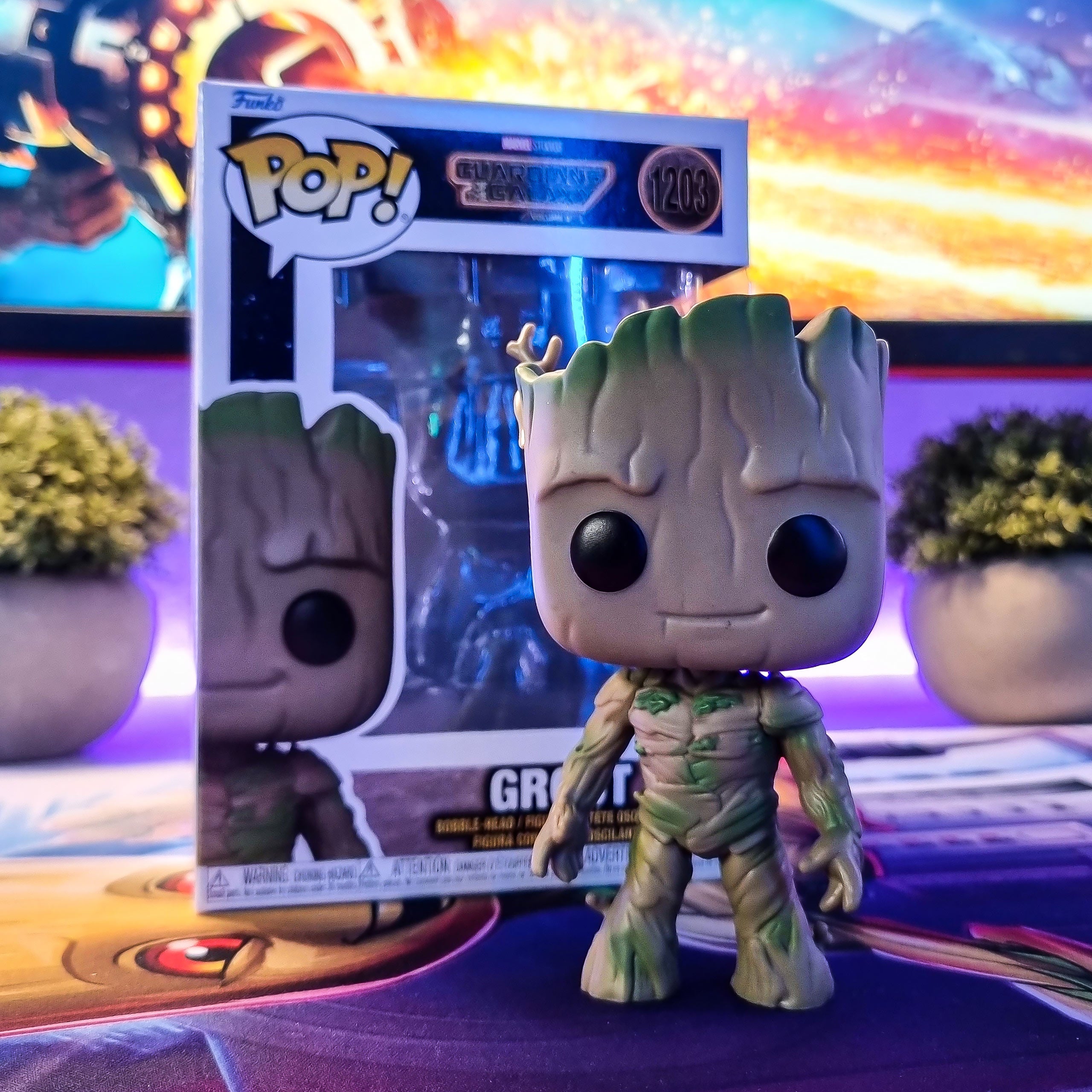 Zdjęcie produktu Strażnicy Galaktyki - Groot Funko Pop figurka z ruchomą głową
