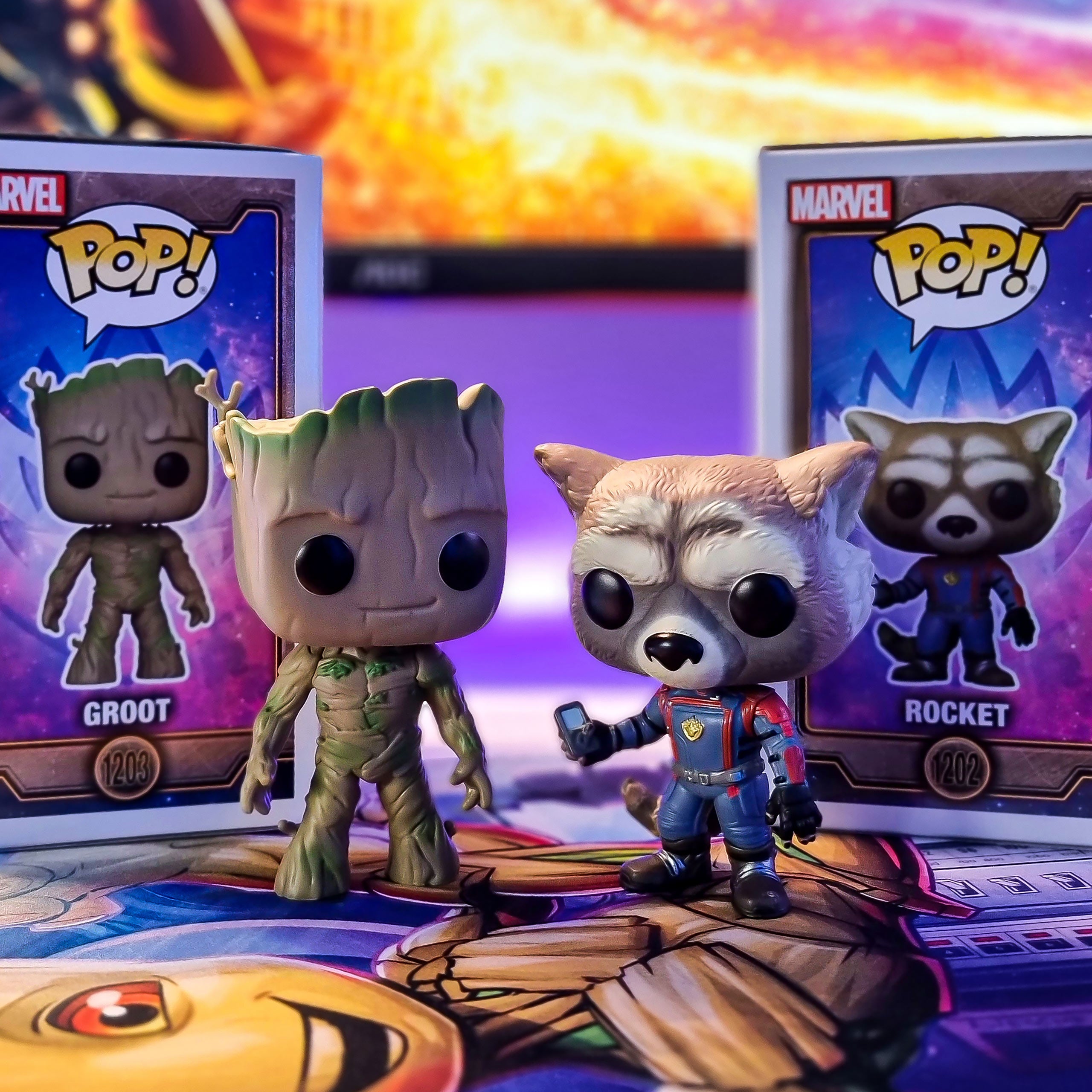Zdjęcie produktu Strażnicy Galaktyki - Groot Funko Pop figurka z ruchomą głową