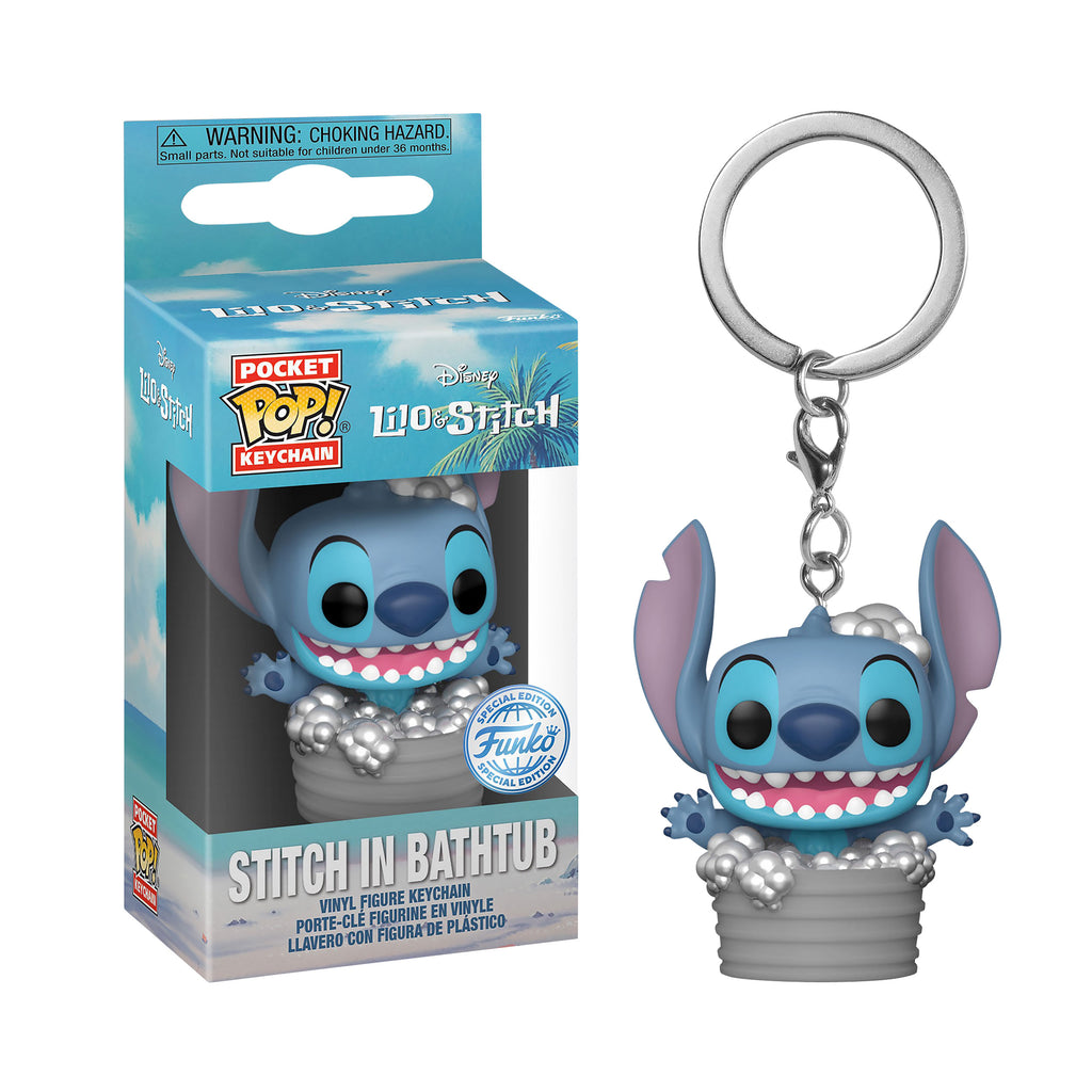 Product image Stitch in Bathtub Funko Pop Keychain - Lilo & Stitch