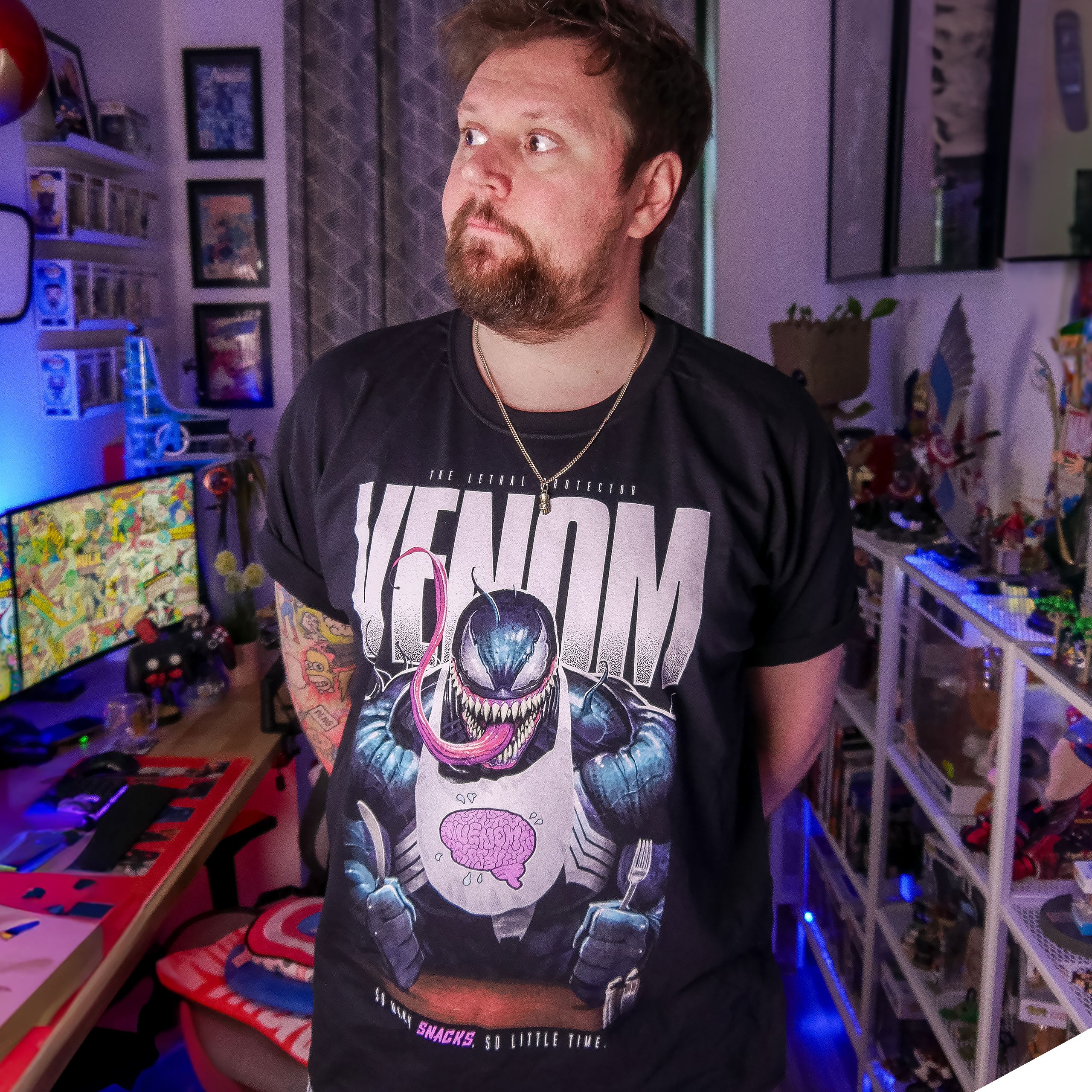Zdjęcie produktu Venom - So Many Snacks T-Shirt czarne