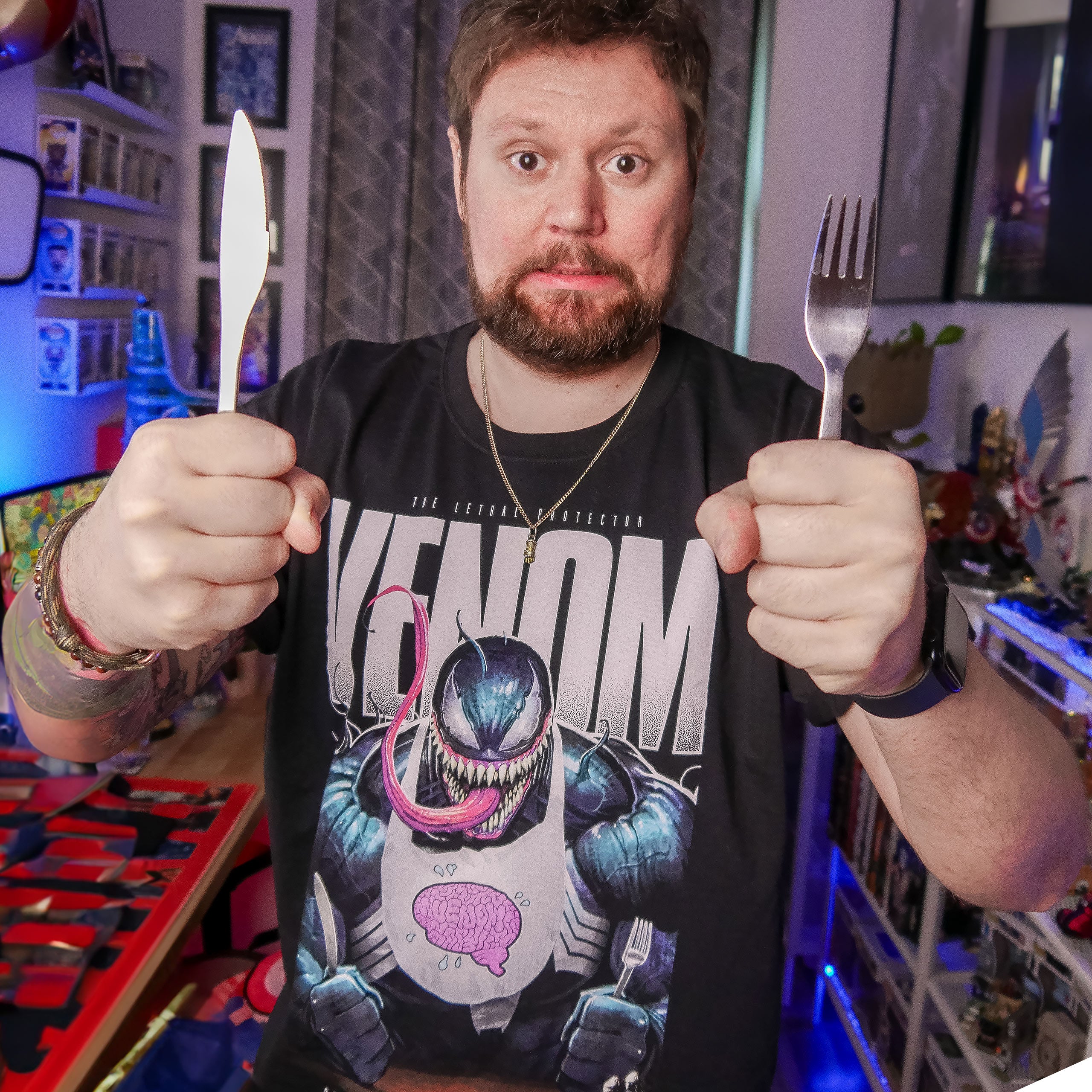 Zdjęcie produktu Venom - So Many Snacks T-Shirt czarne