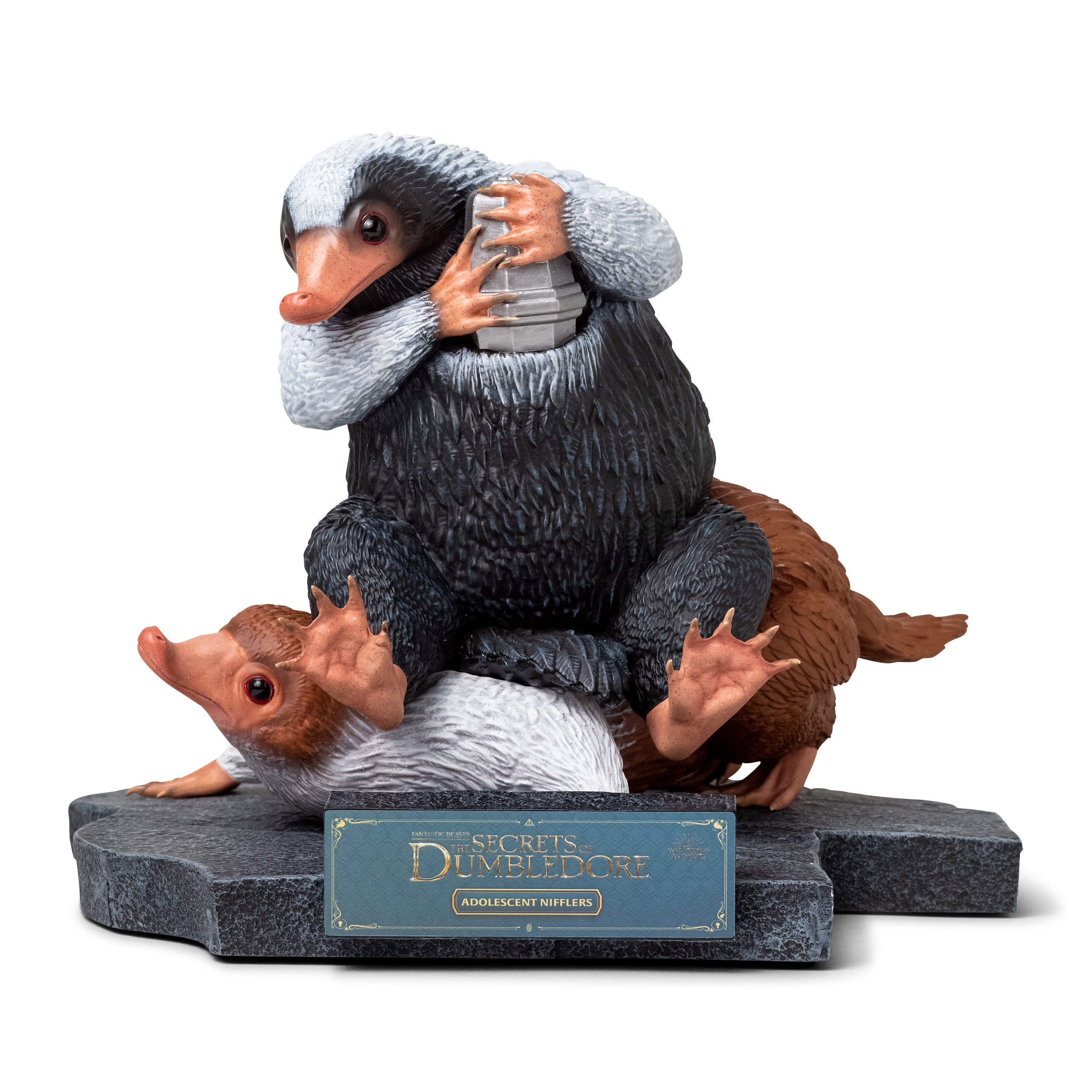Zdjęcie produktu Statua Niffler Alfie i Timothy - Fantastyczne Zwierzęta: Tajemnice Dumbledore'a