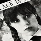 Zdjęcie produktu Wednesday - Black Is My Happy Colour T-Shirt czarne