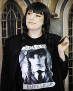 Zdjęcie produktu Wednesday - Black Is My Happy Colour T-Shirt czarne