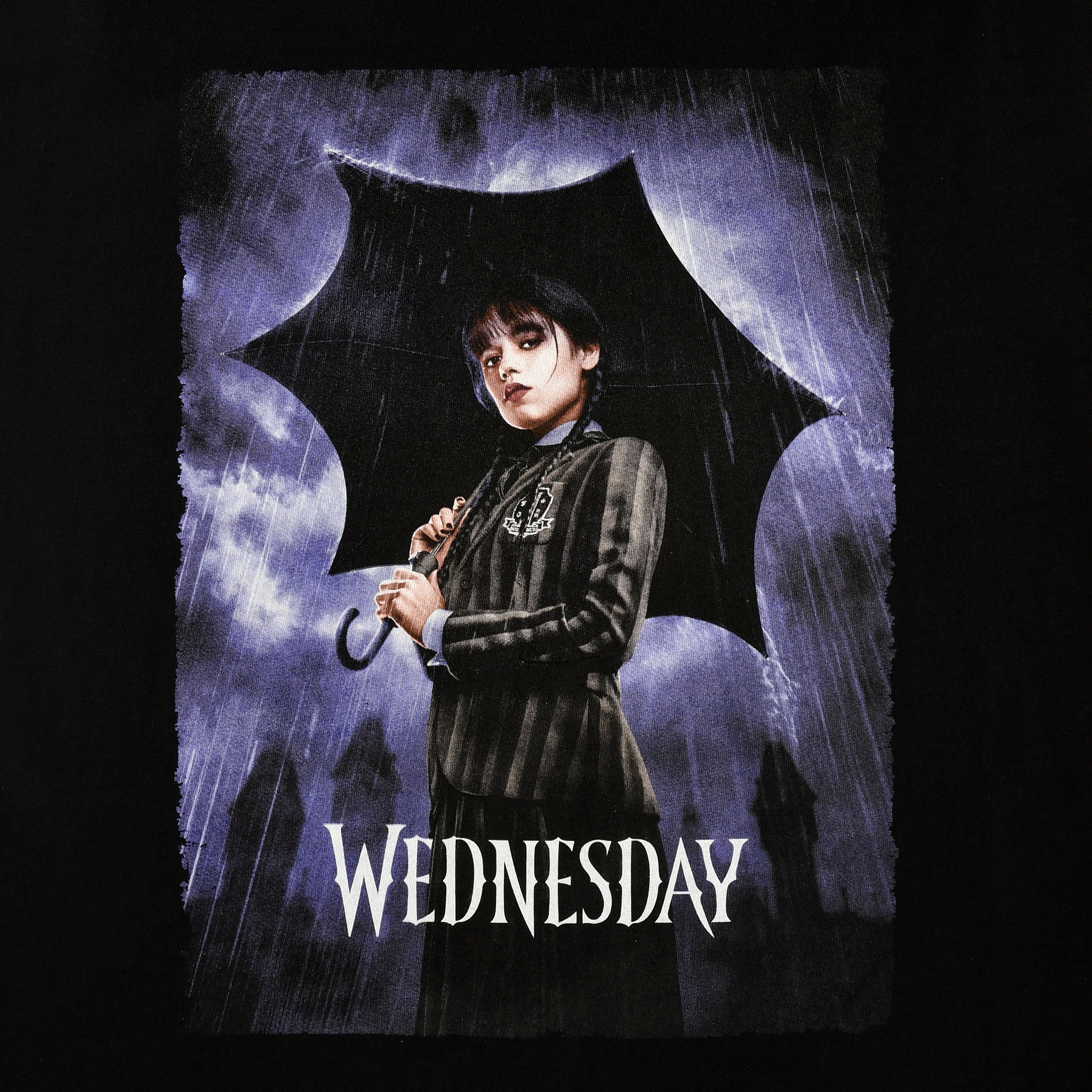 Zdjęcie produktu Wednesday - Teaser Poster T-Shirt czarne