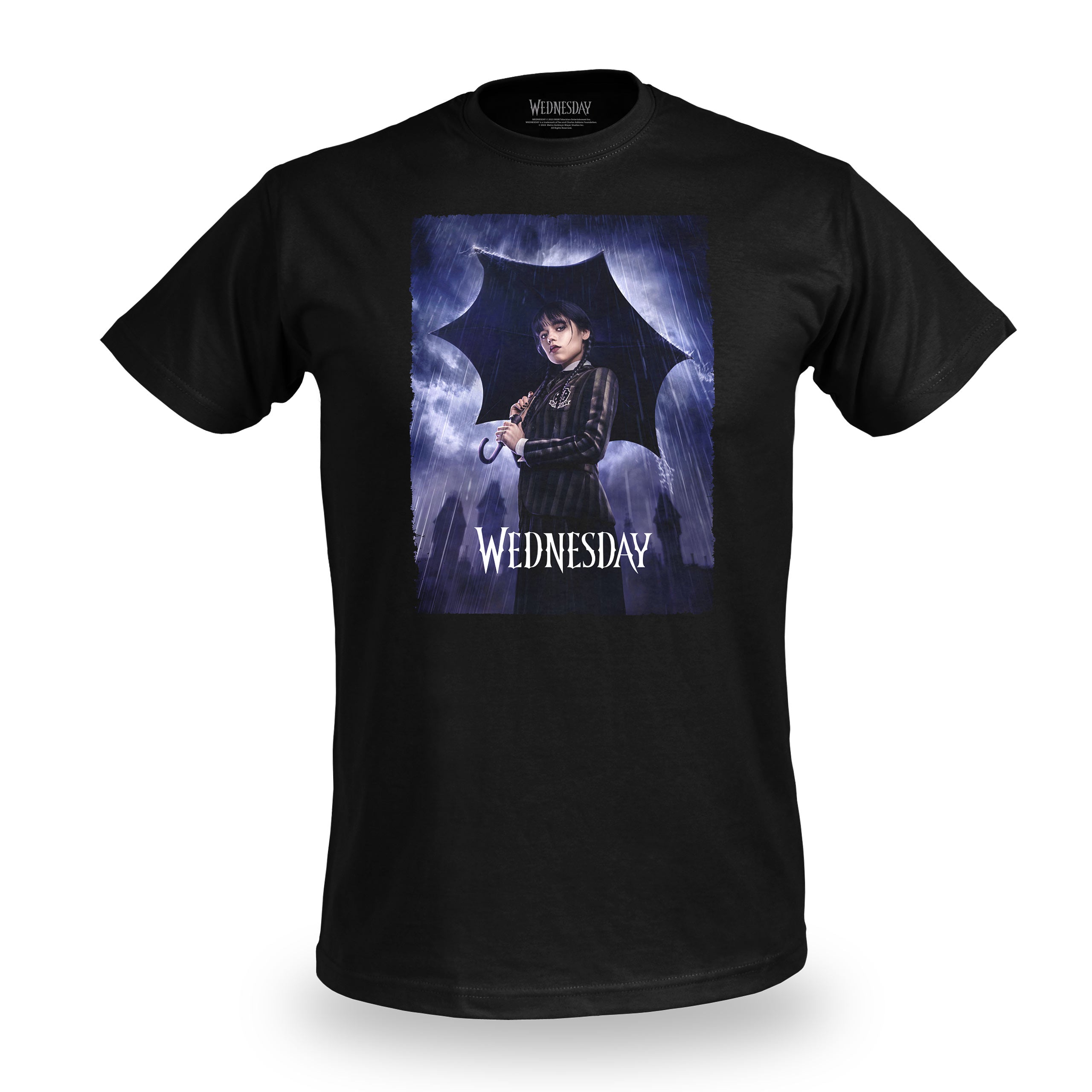 Zdjęcie produktu Wednesday - Teaser Poster T-Shirt czarne