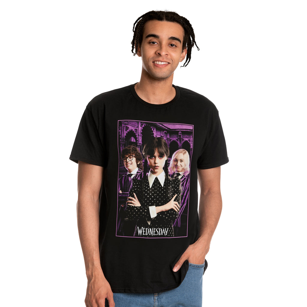Product image Wednesday with Enid and Eugene Collage T-Shirt black
