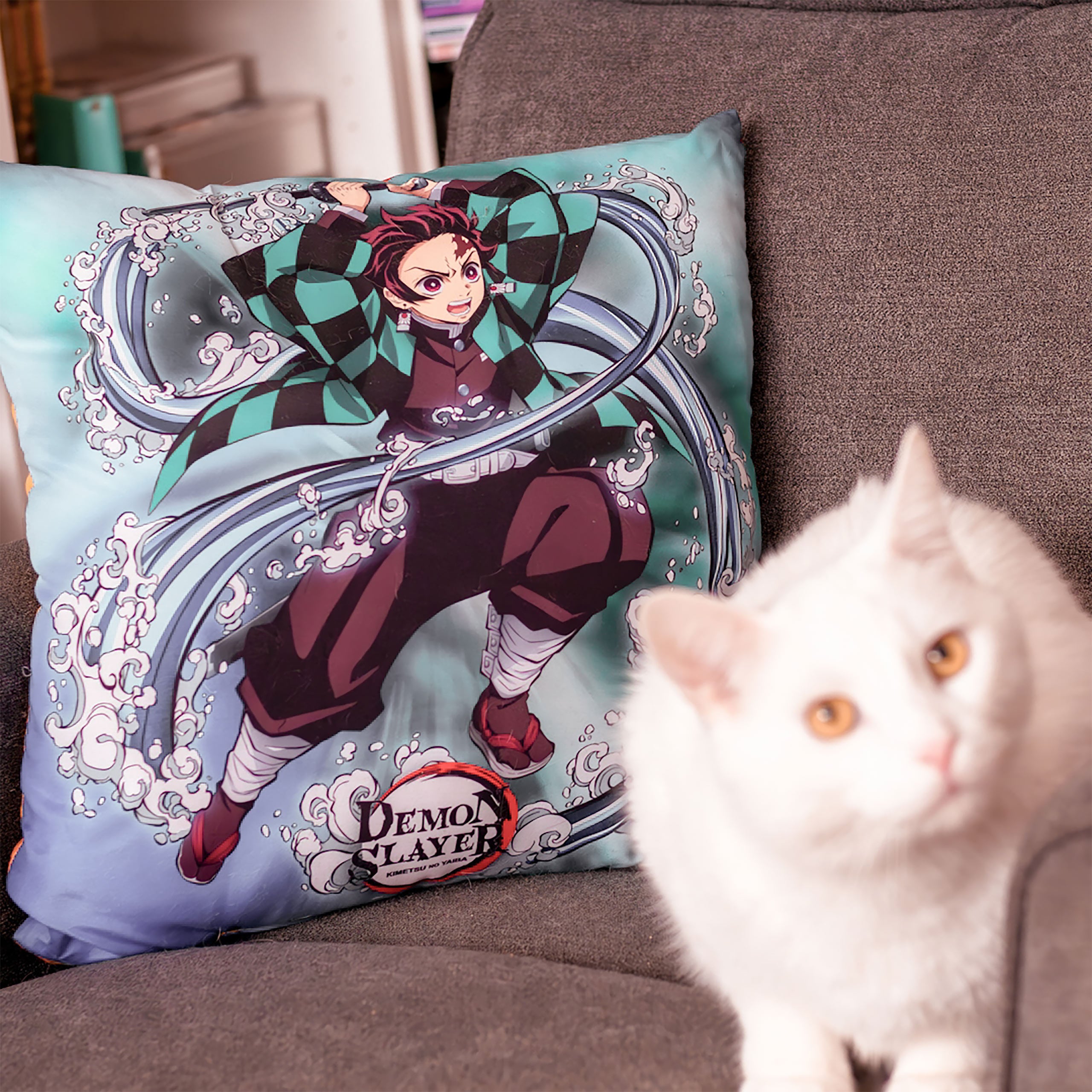 Zdjęcie produktu Demon Slayer - Poduszka Tanjiro Kamado i Kyojuro Rengoku