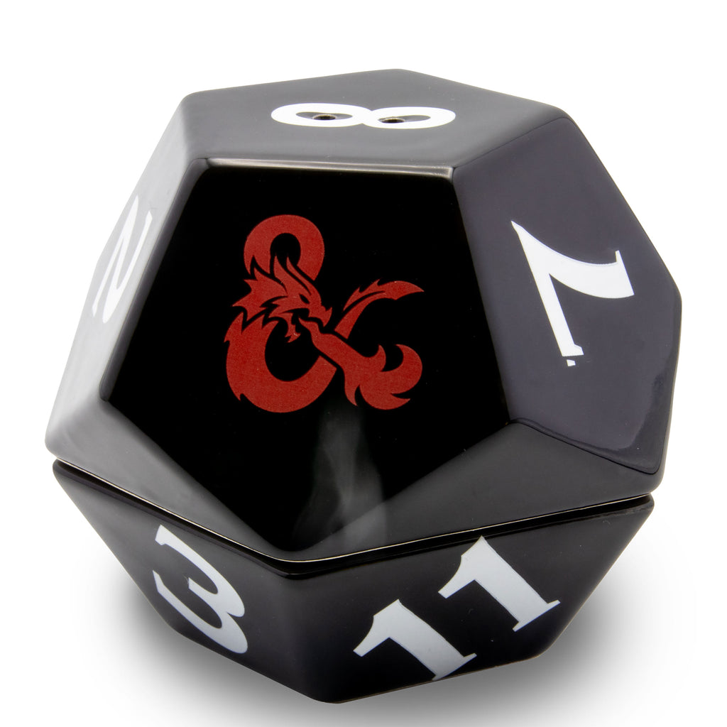 Zdjęcie produktu Dungeons & Dragons - Kieliszek na jajko i solniczka w kształcie kostki D20