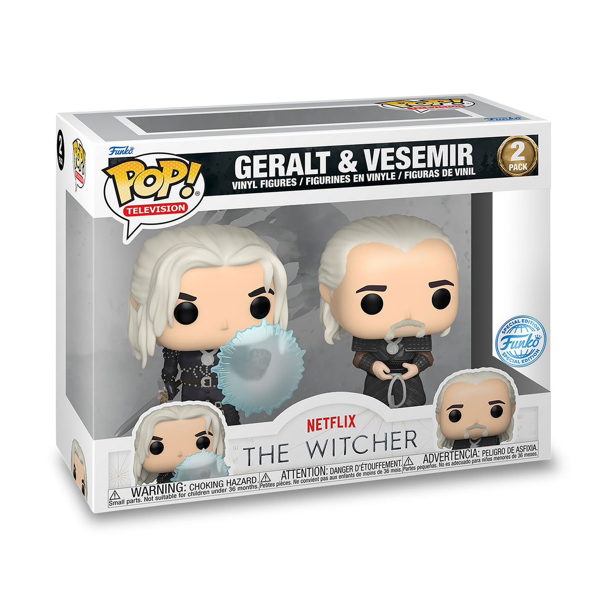 Zdjęcie produktu Wiedźmin - Zestaw figurek Funko Pop Geralt i Vesemir