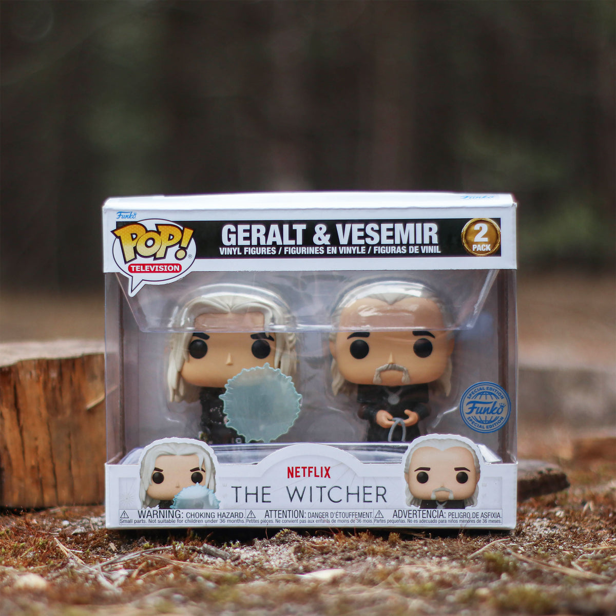 Zdjęcie produktu Wiedźmin - Zestaw figurek Funko Pop Geralt i Vesemir