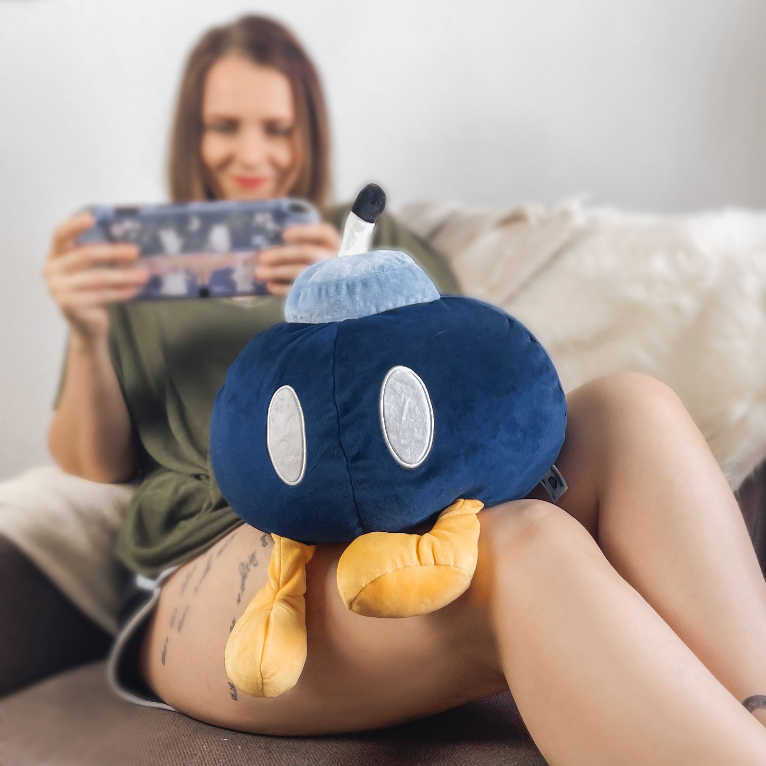 Zdjęcie produktu Super Mario - Bob-omb Mocchi-Mocchi Pluszowa Figurka