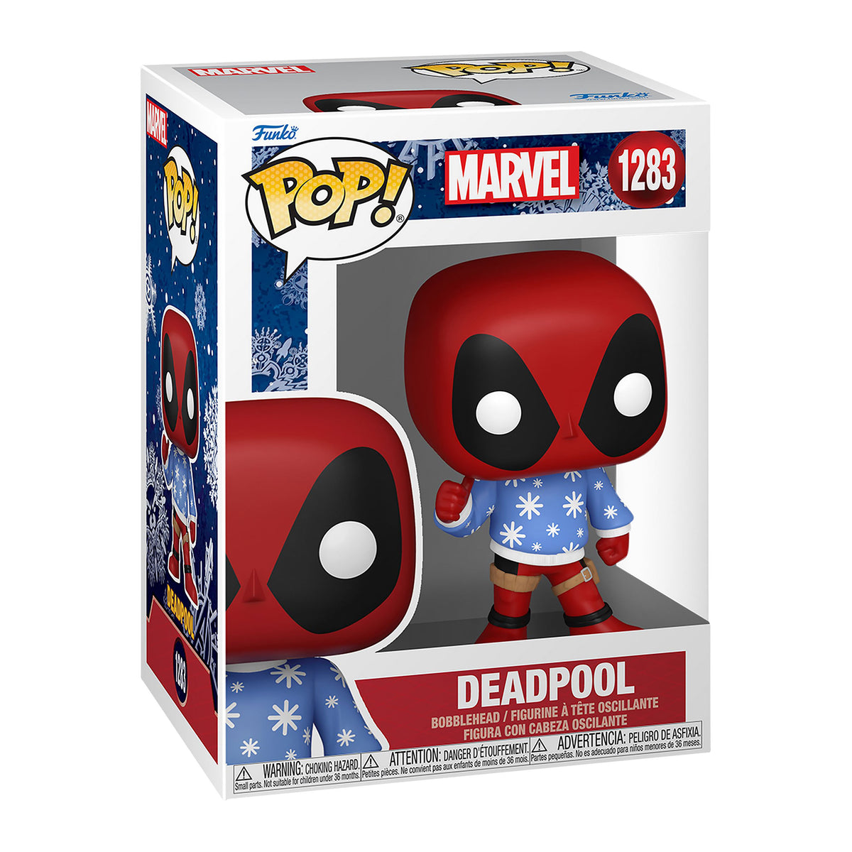 Zdjęcie produktu Deadpool - Świąteczna figurka Funko Pop z ruchomą głową