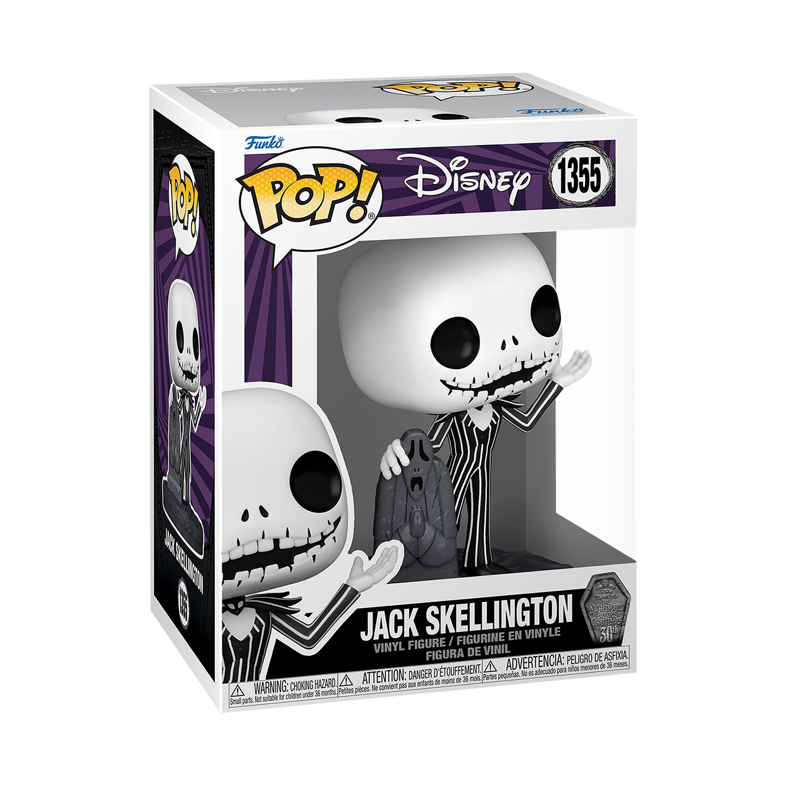 Zdjęcie produktu Nightmare Before Christmas - Jack Skellington z nagrobkiem Funko Pop figurka
