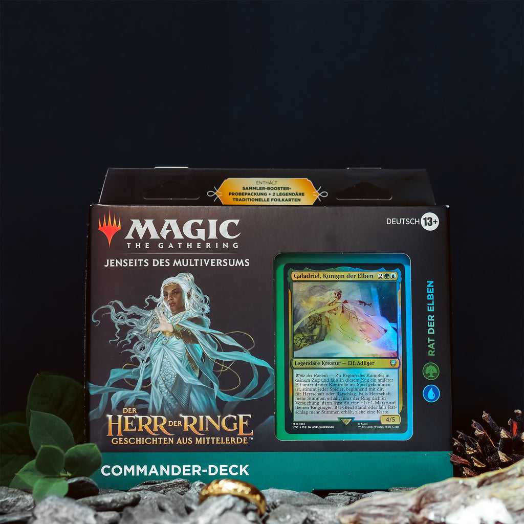 Product image The Lord of the Rings Middle Earth Council of the Elven Commander Deck - Magic The Gathering