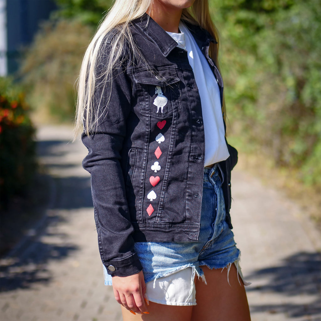 Product image Alice in Wonderland - World Of My Own Denim Jacket Ladies Black