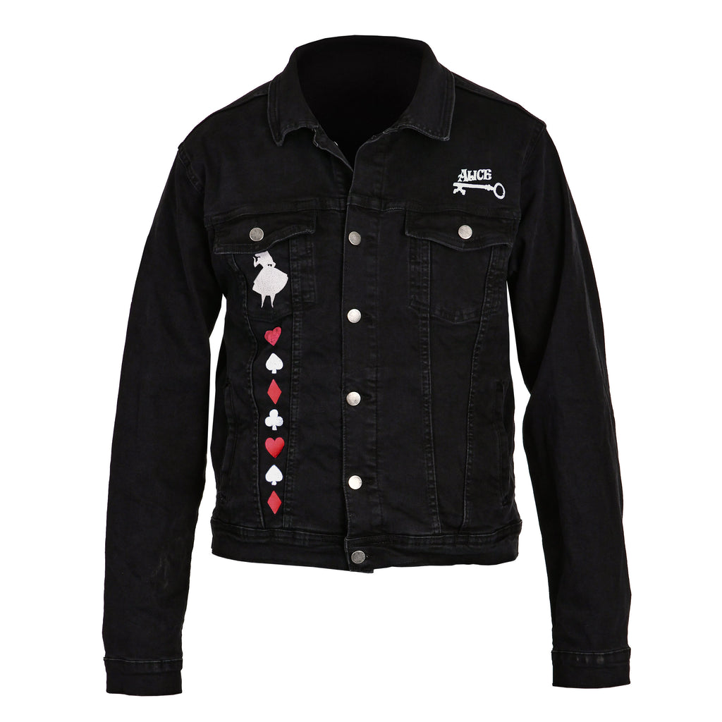 Product image Alice in Wonderland - World Of My Own Denim Jacket Ladies Black