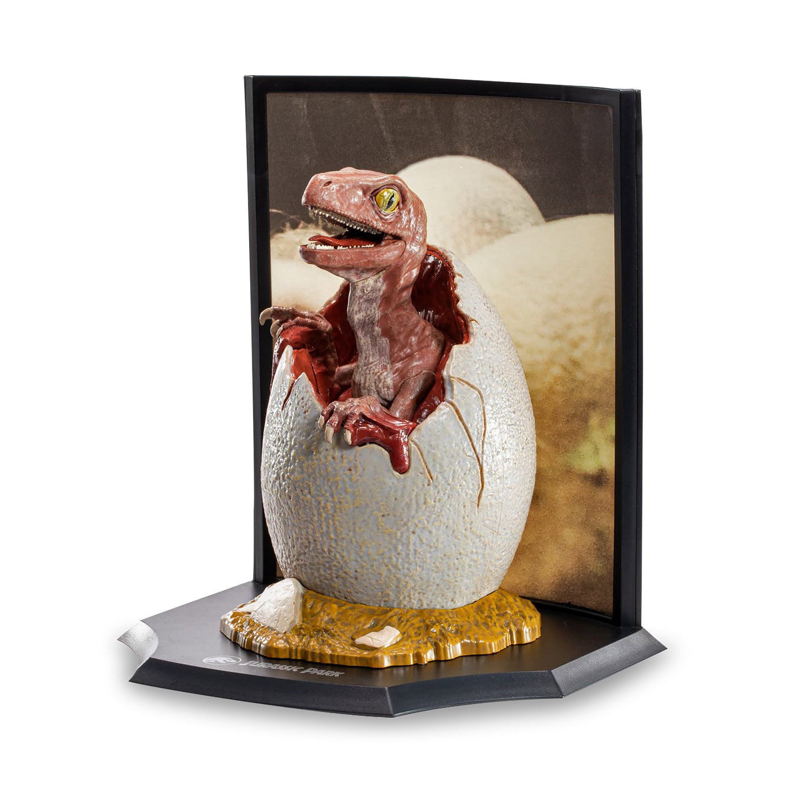 Product image Jurassic Park - Baby Velociraptor Egg Diorama Figure