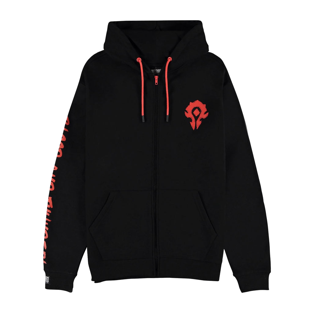 Zdjęcie produktu World of Warcraft - Blood & Thunder Horde Logo Bluza z kapturem czarna